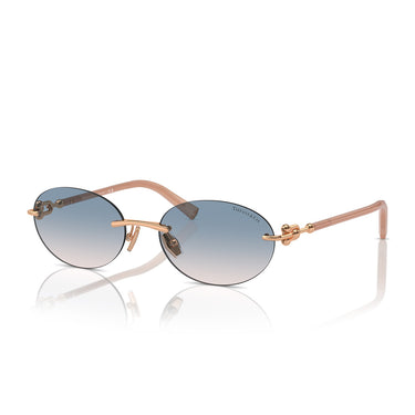 Tiffany & Co. Sunglasses TF3104D 621716 Rose Gold Light Brown Gradient Blue Women 2
