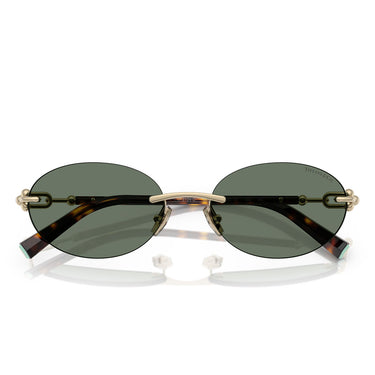 Tiffany & Co. Occhiali da Sole TF3104D 623882 Oro Pallido/Verde Scuro Donna 4
