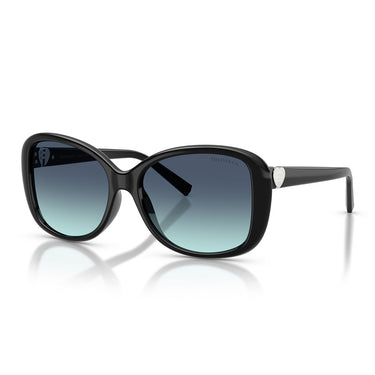 Tiffany & Co. Occhiali da Sole TF4257U 80019S Nero Azzurro Sfumato Blu Donna 2