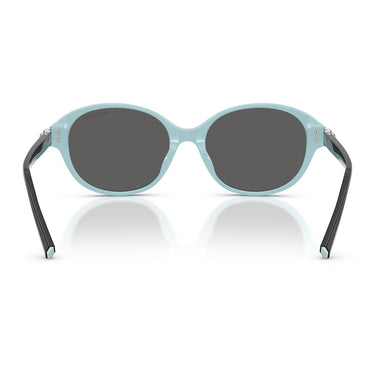 Tiffany & Co. Occhiali da Sole TF4263D 8055S4 Nero Su Blu Tiffany Grigio Scuro Donna 4