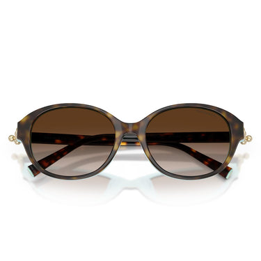 Tiffany & Co. Occhiali da Sole TF4263D 81343B Marrone Su Blu Tiffany/Marrone Sfumato Donna 4