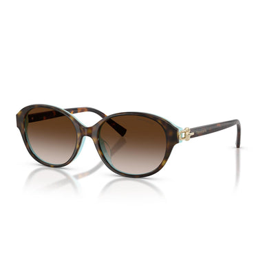 Tiffany & Co. Occhiali da Sole TF4263D 81343B Marrone Su Blu Tiffany/Marrone Sfumato Donna 1