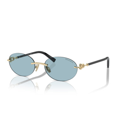 Tiffany & Co. Sunglasses TF3104D 602180 Pale Gold/Blue Women 2
