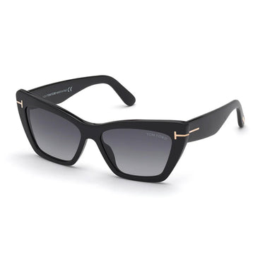 Tom Ford Sunglasses FT0871 01B Wyatt Black/Smoky Gray Women
