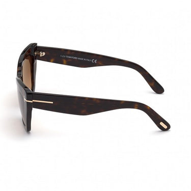 Tom Ford Sunglasses FT0871 52F Wyatt Havana/Smoky Brown Women