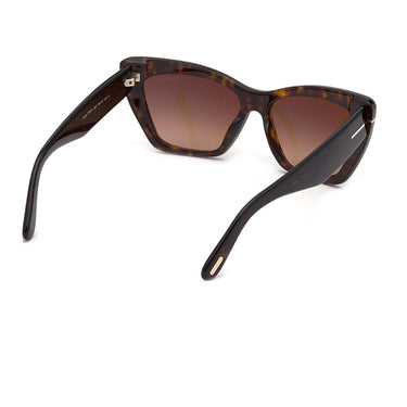 Tom Ford Sunglasses FT0871 52F Wyatt Havana/Smoky Brown Women