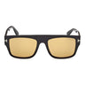 Tom Ford Gafas de Sol FT0907 01E Dunning-02 Negro/Amarillo Unisex