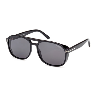 Tom Ford Sunglasses FT1022 01A Rosco Black/Smoky Gray Men