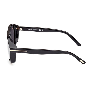 Tom Ford Sunglasses FT1022 01A Rosco Black/Smoky Gray Men