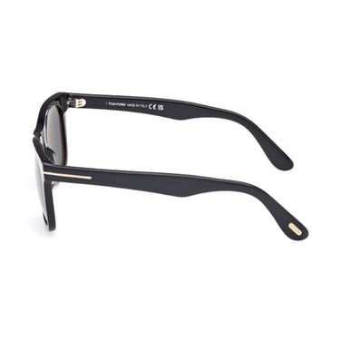 Tom Ford Okulary Przeciwsłoneczne FT1099 01N Kevyn Czarny/Zielony Unisex