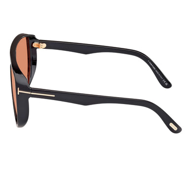 Tom Ford Sunglasses FT1182 05E Achilles Black/Light Brown Unisex