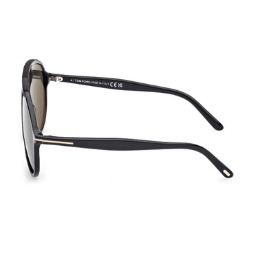 Tom Ford Sunglasses FT1211 01N Vladimir Black/Green Men