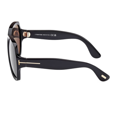 Tom Ford Occhiali da Sole FT1221 01A Saffron Nero/Grigio Sfumato Donna