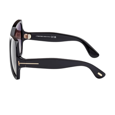 Tom Ford Sunglasses FT1222 01B Jerry Black/Smoky Gray Women