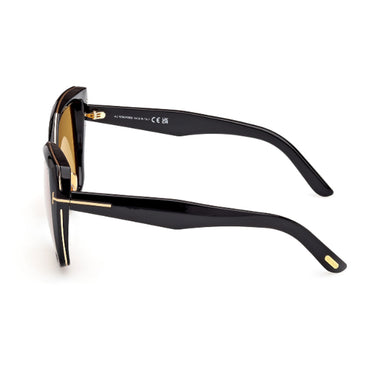 Tom Ford Sunglasses FT1223 01E Plum Black/Yellow Women