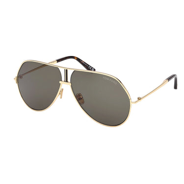 Tom Ford Sunglasses FT1281 30N Rickie-02 Gold/Green Unisex 2