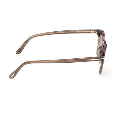 Tom Ford Sunglasses FT1302 45B Holt Light Brown Glossy Smoke Gray Unisex 8