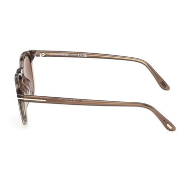 Tom Ford Sunglasses FT1302 45B Holt Light Brown Glossy Smoke Gray Unisex 5