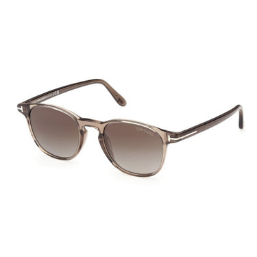 Tom Ford Sunglasses FT1302 45B Holt Light Brown Glossy Smoke Gray Unisex 3
