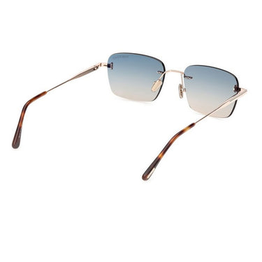 Tom Ford Occhiali da Sole FT1354 28P Jake Oro Rosé Verde Sfumato Unisex 5