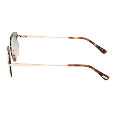 Tom Ford Occhiali da Sole FT1354 28P Jake Oro Rosé Verde Sfumato Unisex 3