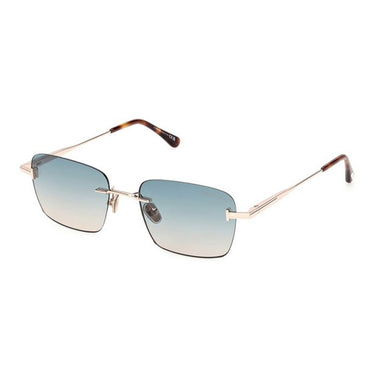 Tom Ford Occhiali da Sole FT1354 28P Jake Oro Rosé Verde Sfumato Unisex 2