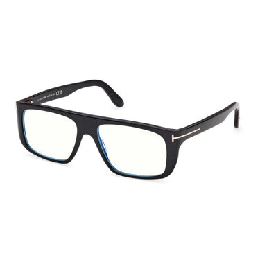 Tom Ford Occhiali da Vista FT6182-B 001 Nero Lucido/Trasparente Uomo