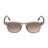 Tom Ford Sunglasses FT1302 45B Holt Light Brown Glossy Smoke Gray Unisex 1