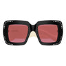 Valentino Occhiali da Sole VG0056S 003 Nero Avorio/Rosso Donna
