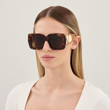 Valentino Occhiali da Sole VG0056S 004 Marrone Avorio/Marrone Donna