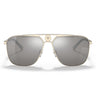 Versace Sunglasses VE2238 12526G Gold-Light Gray Unisex