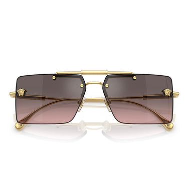 Versace Occhiali da Sole VE2245 100258 Oro/Rosa Sfumato Grigio Unisex 5
