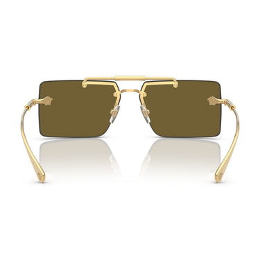 Versace Occhiali da Sole VE2245 100273 Oro/Marrone Scuro Unisex 3