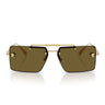 Versace Occhiali da Sole VE2245 100273 Oro/Marrone Scuro Unisex