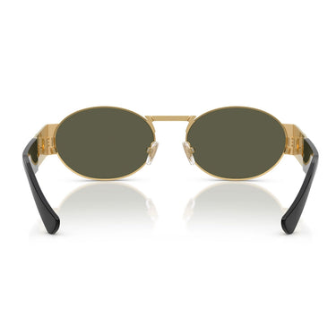 Versace Occhiali da Sole VE2264 100230 Oro/Verde Specchiato Argento Unisex 4