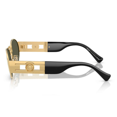 Versace Occhiali da Sole VE2264 100230 Oro/Verde Specchiato Argento Unisex 3