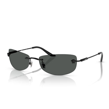 Versace Lunettes de Soleil VE2279 143687 Noir Mat/Gris Foncé Homme 2