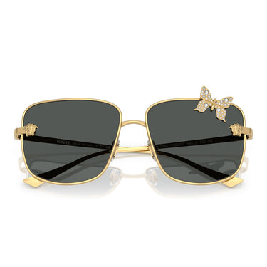 Versace Occhiali da Sole VE2282 100287 Oro/Grigio Scuro Donna