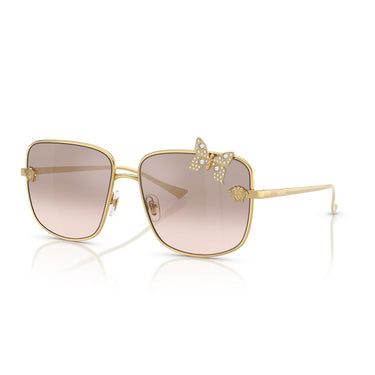 Versace Occhiali da Sole VE2282 10028Z Oro/Marrone Chiaro Donna