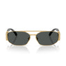 Versace Okulary Przeciwsłoneczne VE2287 100287 Złoto Ciemnoszary Męskie