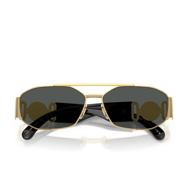 Versace Lunettes de Soleil VE2287 100287 Or Gris Foncé Homme 5