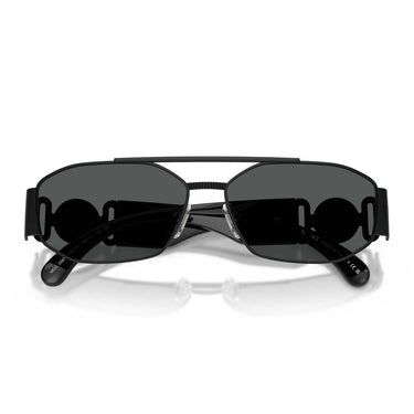 Versace Occhiali da Sole VE2287 126187 Nero Opaco/Grigio Scuro Uomo 4