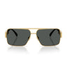 Versace Occhiali da Sole VE2290 100287 Oro Grigio Scuro Uomo 