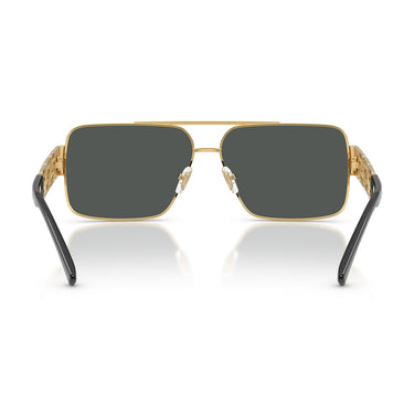 Versace Occhiali da Sole VE2290 100287 Oro Grigio Scuro Uomo 4