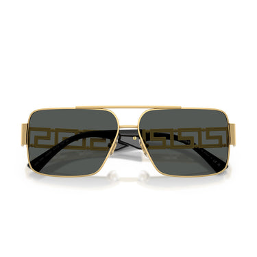 Versace Occhiali da Sole VE2290 100287 Oro Grigio Scuro Uomo 5