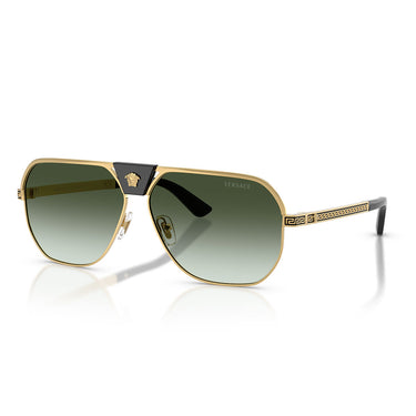 Versace Occhiali da Sole VE2294 10028E Oro Verde Sfumato Uomo 2