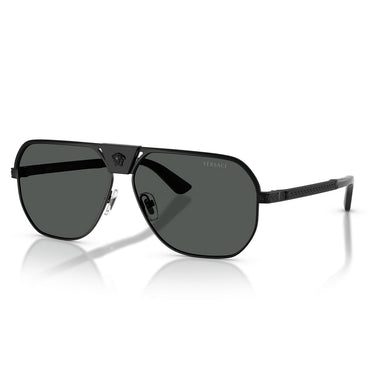 Versace Occhiali da Sole VE2294 126187 Nero Opaco Grigio Scuro Uomo 2