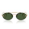 Versace Occhiali da Sole VE2295 100271 Oro Verde Scuro Donna 