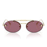 Versace Occhiali da Sole VE2295 12521A Oro Pallido Viola Donna 