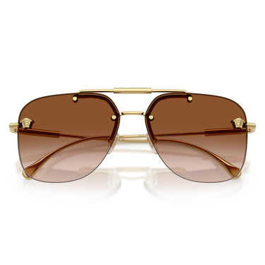 Versace Occhiali da Sole VE2296 100213 Oro/Marrone Sfumato Donna 4